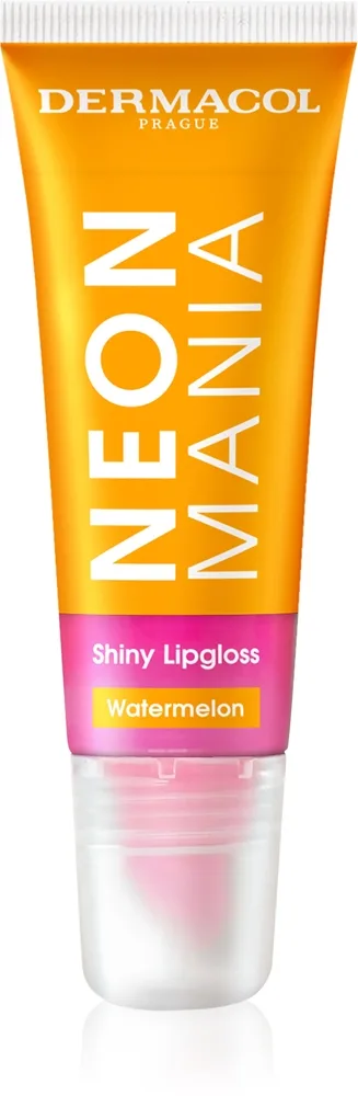 Dermacol Neon Mania huulikiilto putkilossa sävy Watermelon 10 ml