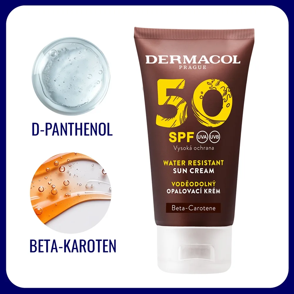 Dermacol Sun Water Resistant Vattentätt solskydd för ansiktet SPF 50 50 ml