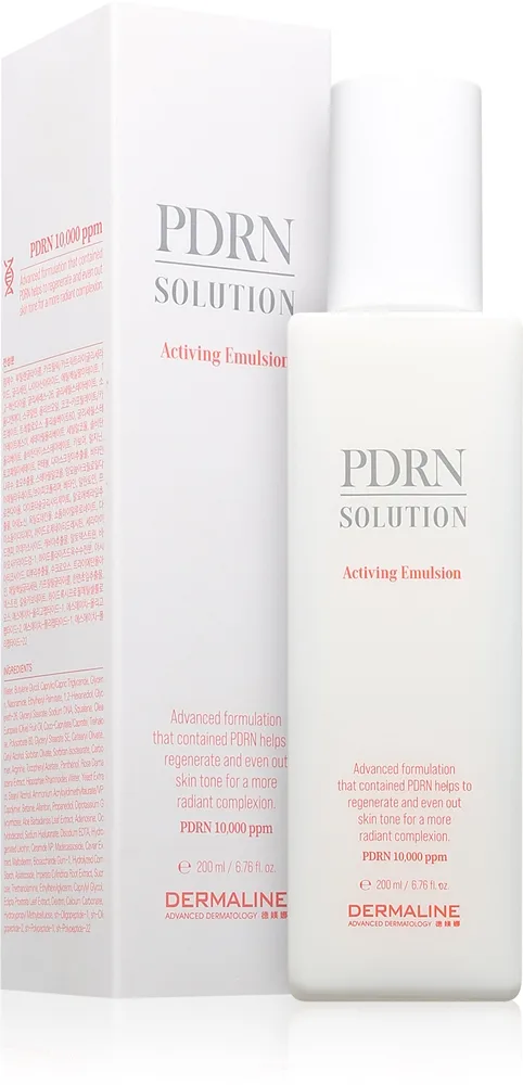 Dermaline PDRN Solution Activing Emulsion kehite-emulsio kosteuttava vaikutus 200 ml