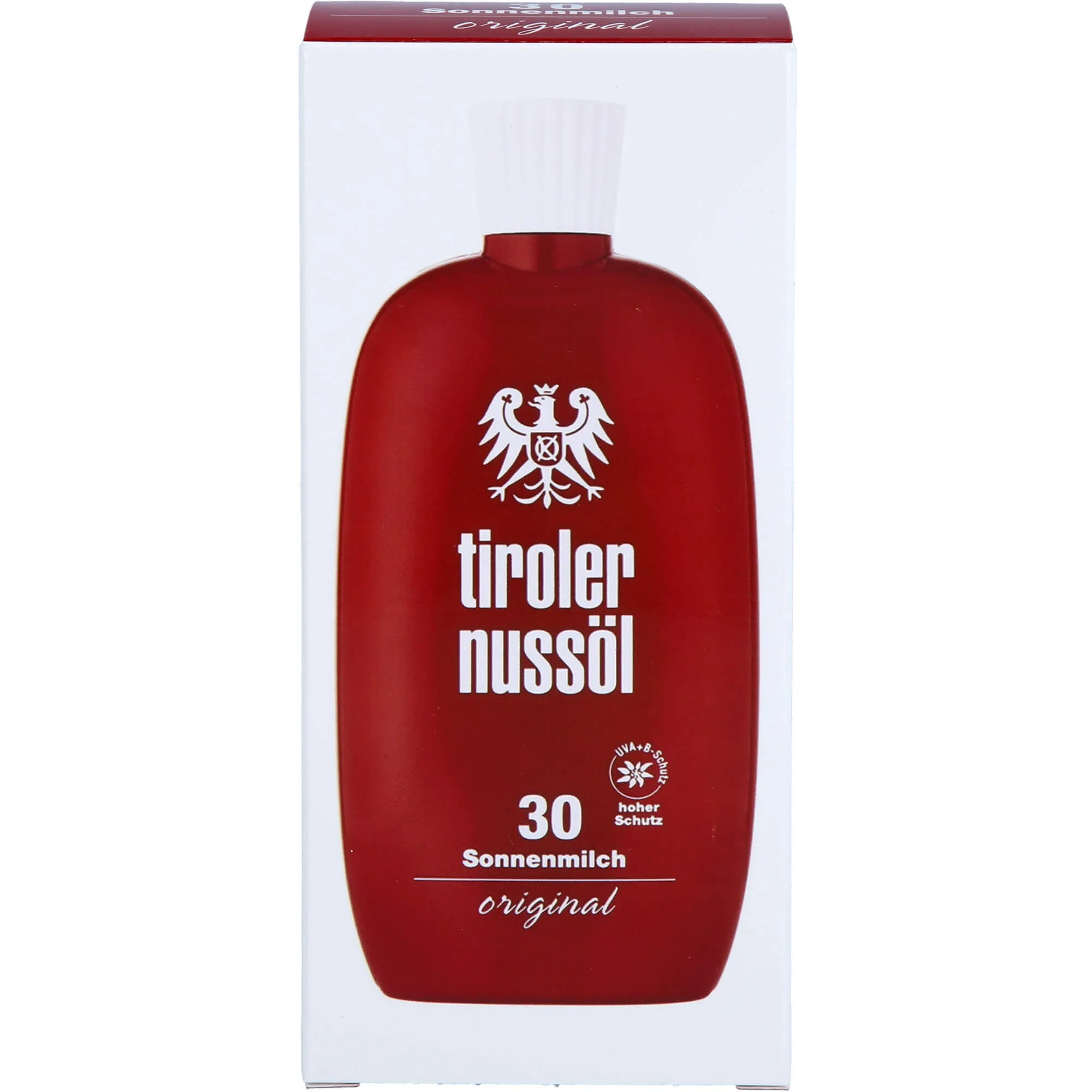 Tiroler Nussöl Original Sonnenmilch wasserfest LSF 30, 150 ml Creme