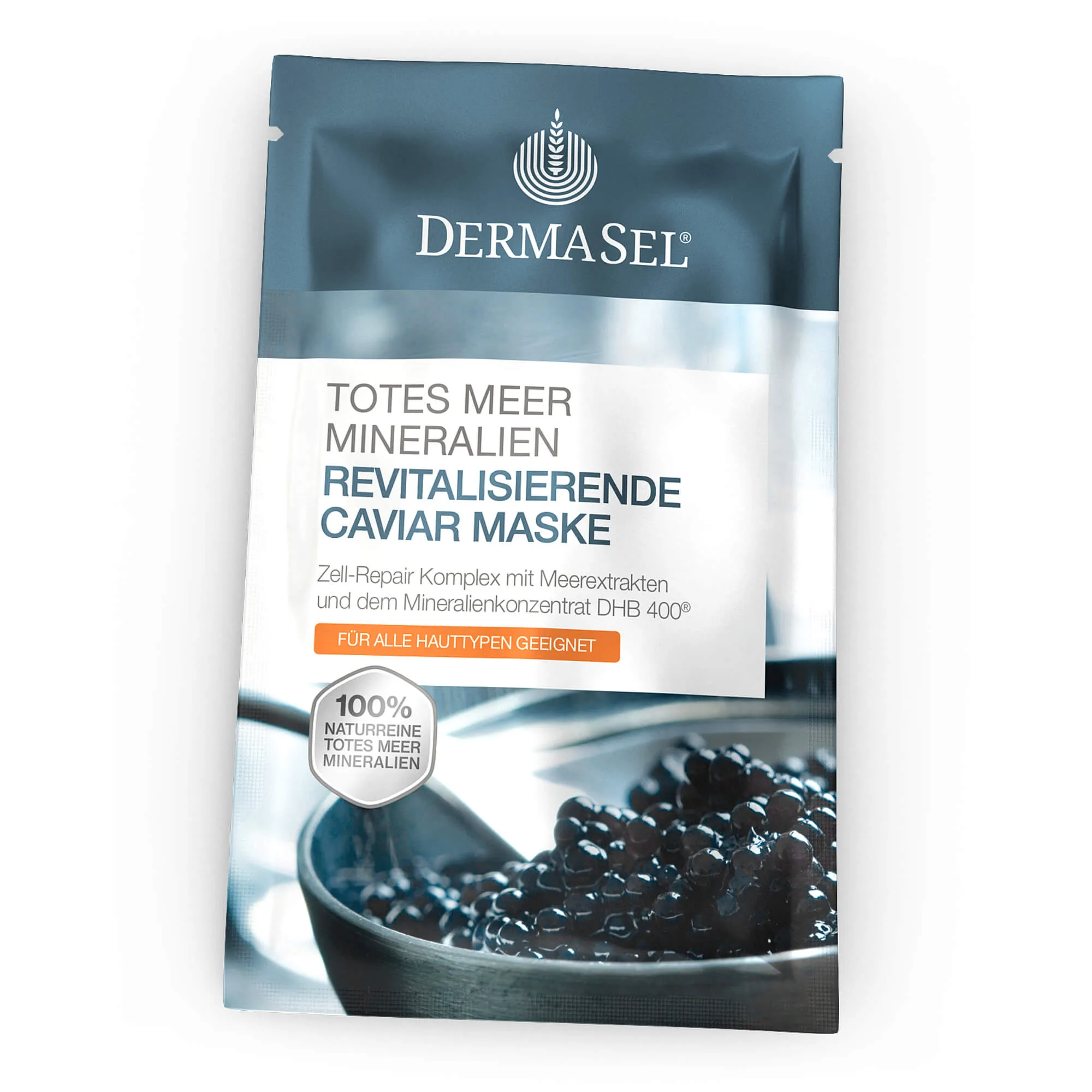 DERMASEL Totes Meer Mineralien revitalisierende Caviar Maske, 12 ml Gesichtsmaske