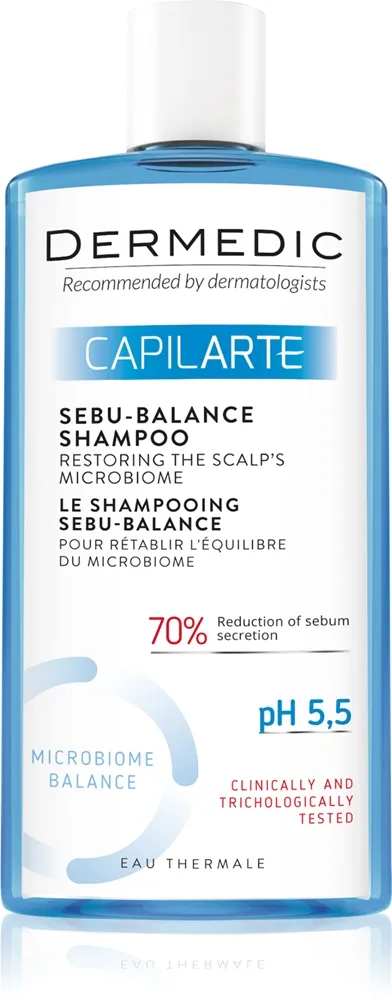 Dermedic Capilarte Dybderensende shampoo til fedtet hår og hovedbund 300 ml