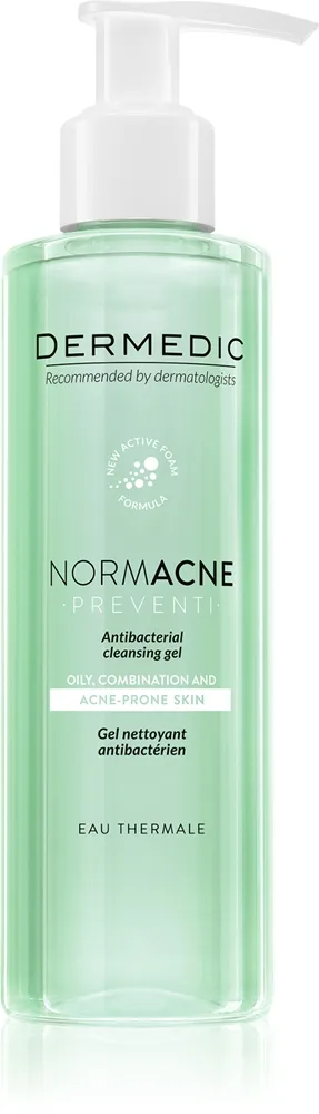 Dermedic Normacne Preventi Gel ansiktsrengörare Med antibakteriella ingredienser 200 ml