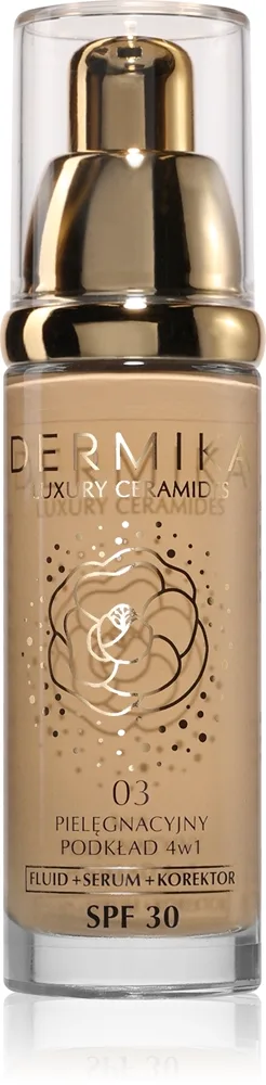 Dermika Luxury Ceramides SPF 30 vårdande makeup med ceramider Skugga 03 30 ml