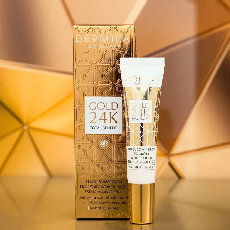 Dermika Luxury Gold Kräm mot åldrande för ögonen 15 ml