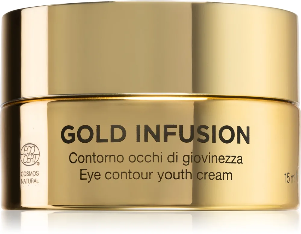 Diego dalla Palma Gold Infusion Youth Cream ryppyjä ehkäisevä ja kosteuttava päivä- ja yövoide silmiin 15 ml