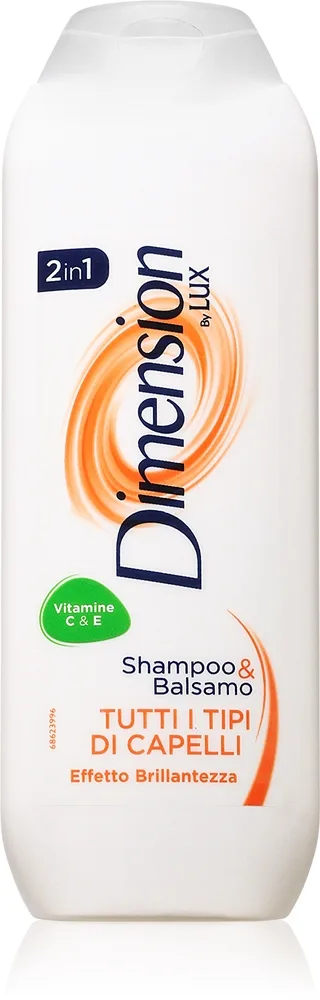 Dimension by Lux 2in1 Schampo och balsam 2-i-1 för alla hårtyper 250 ml