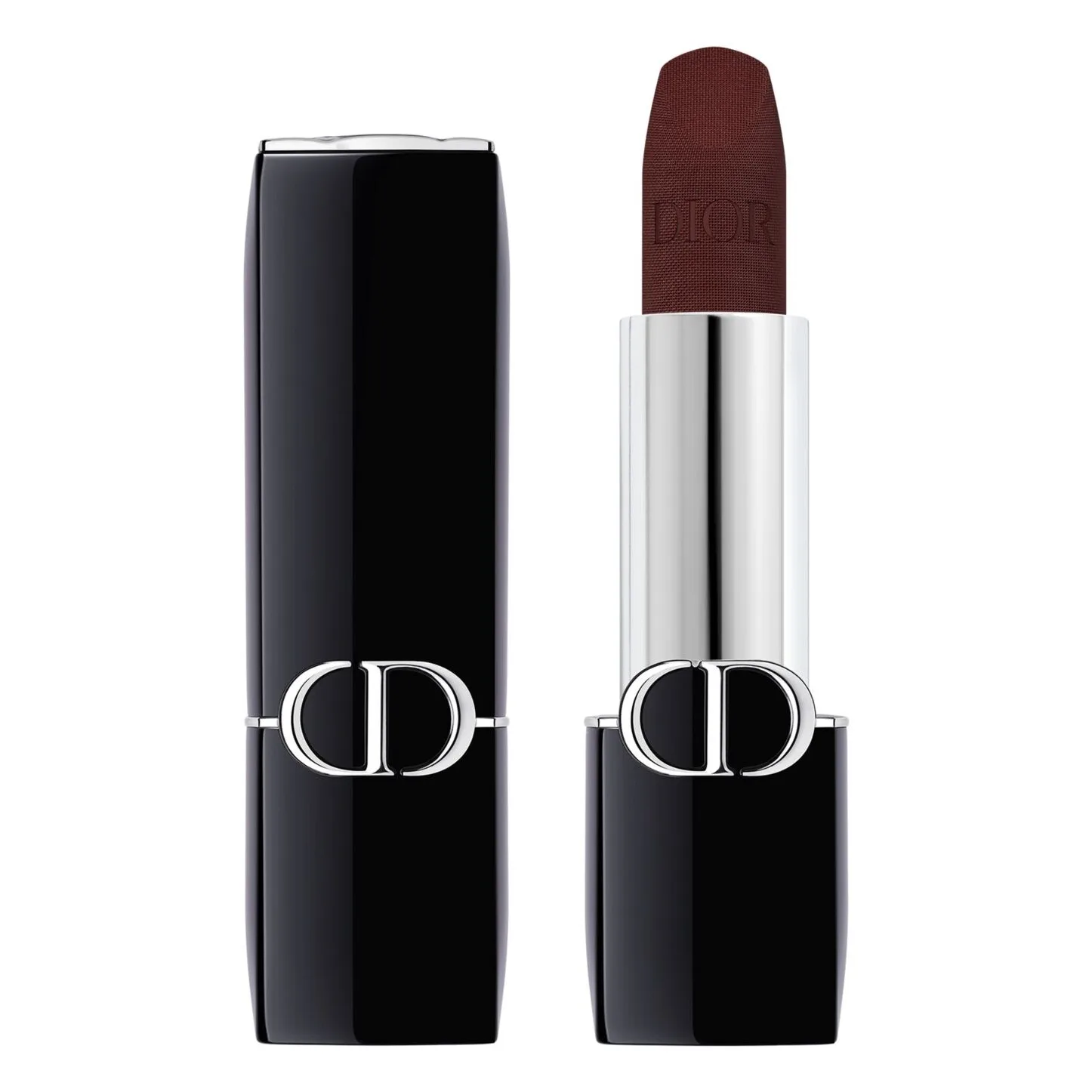 DIOR Rouge Dior Balm Fuktgivande läppbalsam påfyllningsbar Skugga 001 Diormidnight 3.2 g