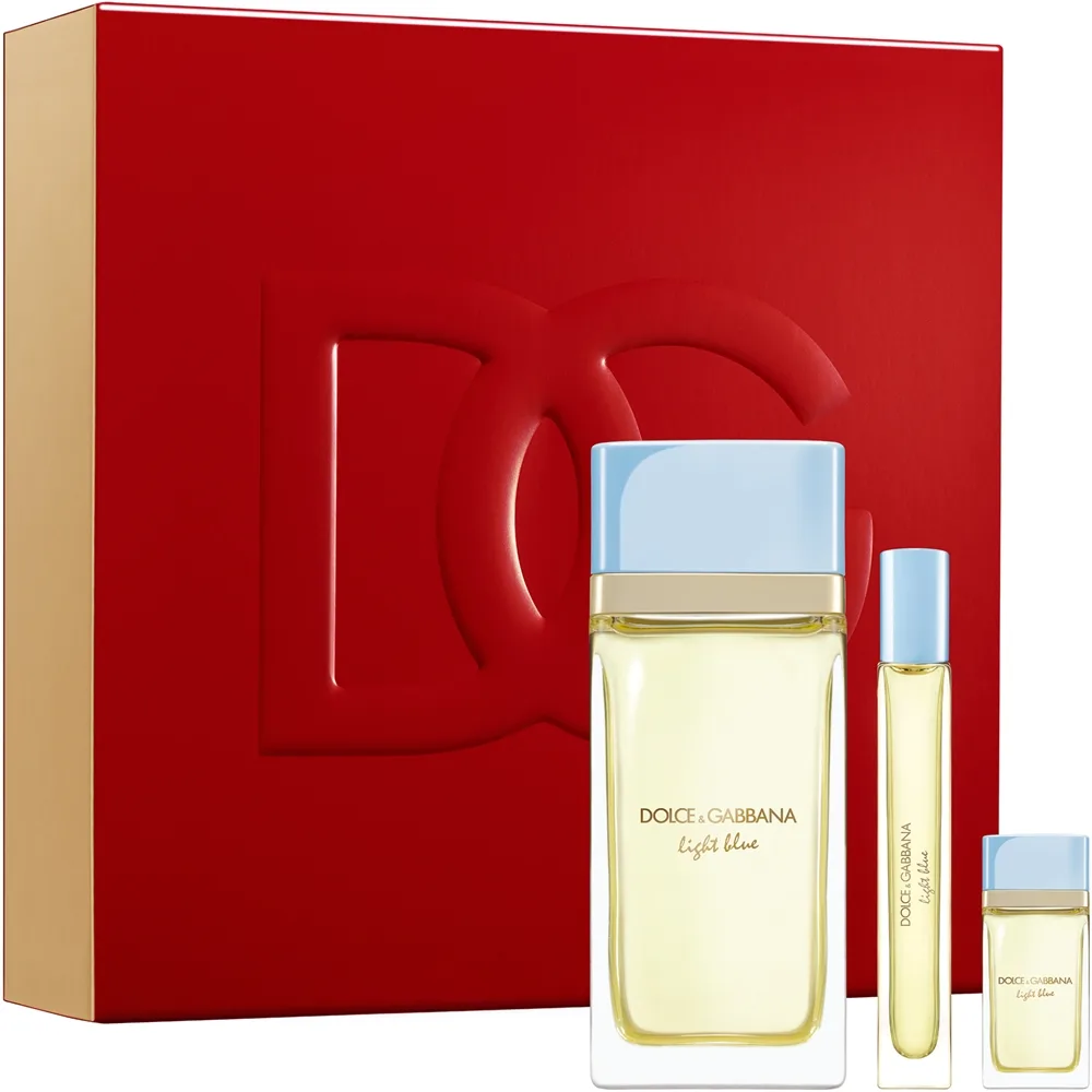 Dolce&Gabbana Light Blue EDP Trio Gift Set Gavesæt til kvinder
