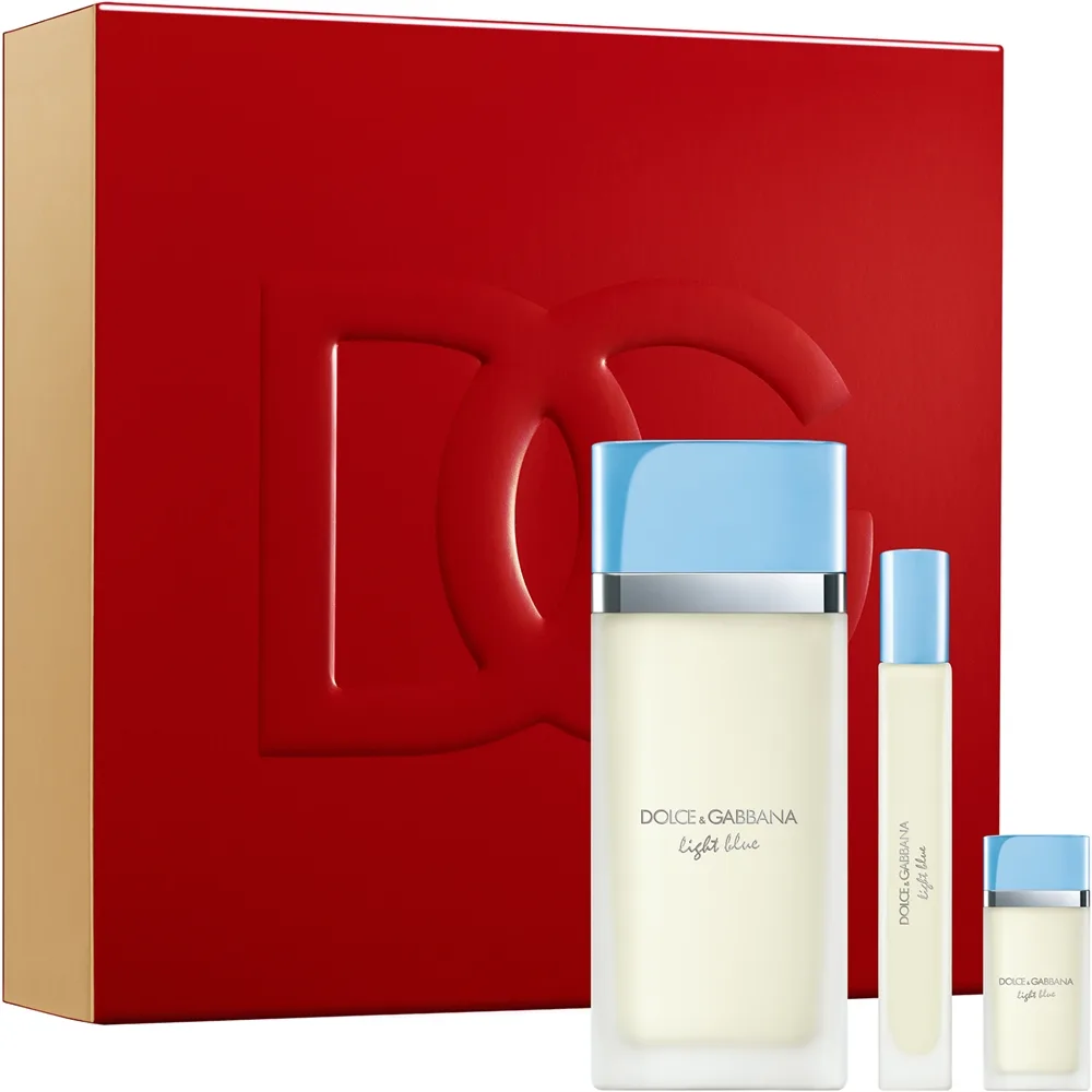 Dolce&Gabbana Light Blue EDT Trio Gift Set Gavesæt til kvinder