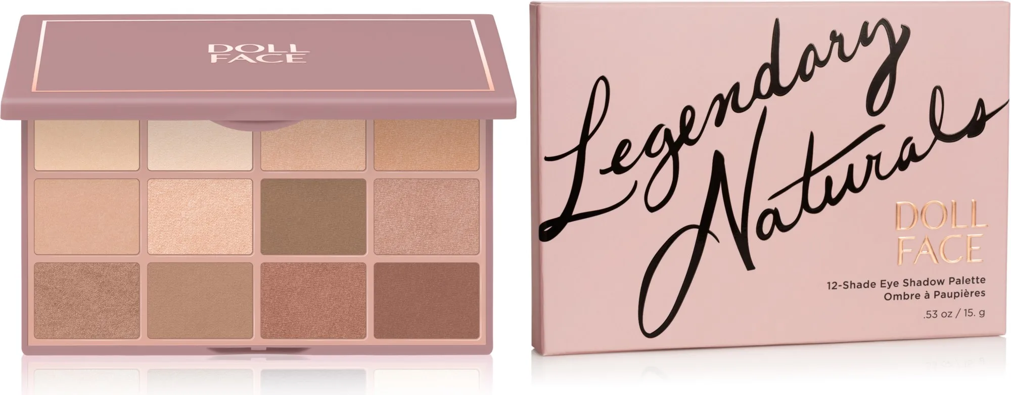Doll Face 12 Shade Shadow Palette Legendary Naturals