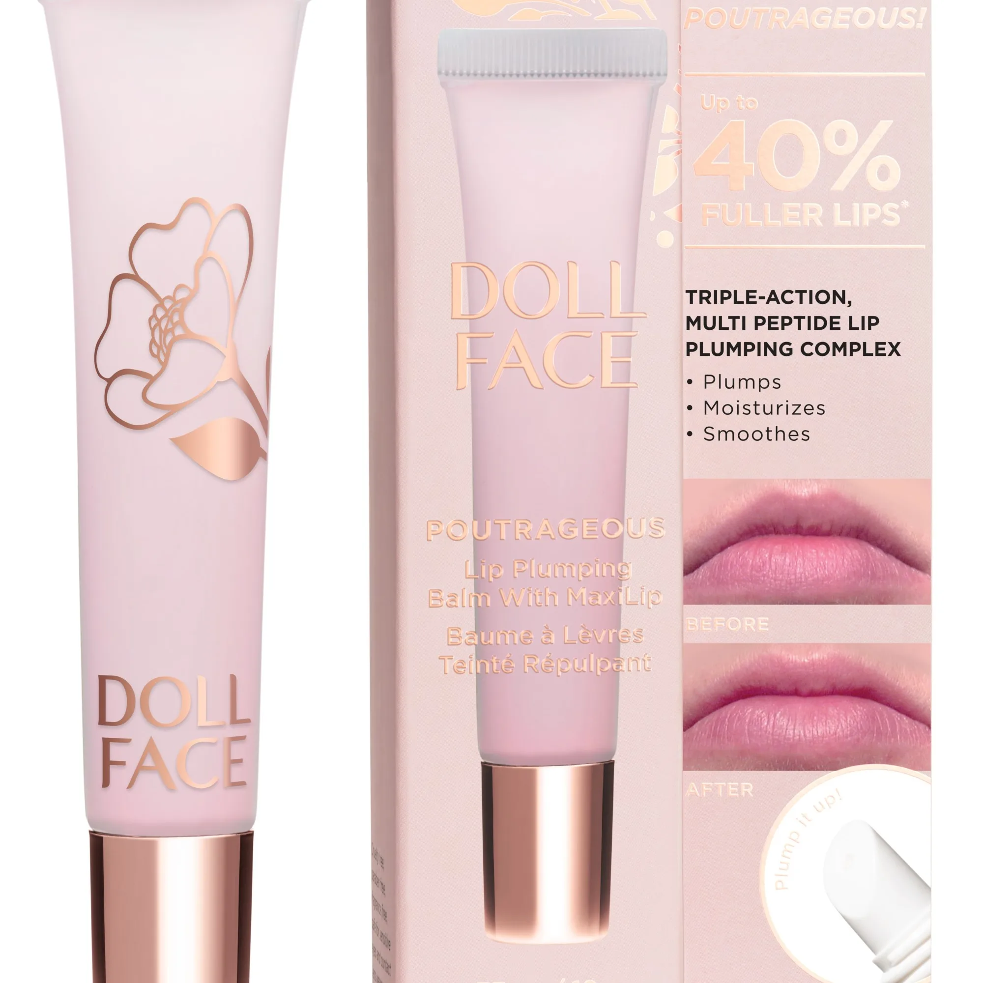 Doll Face Poutrageous! Plumping Balm With Maxilip Pink Tint