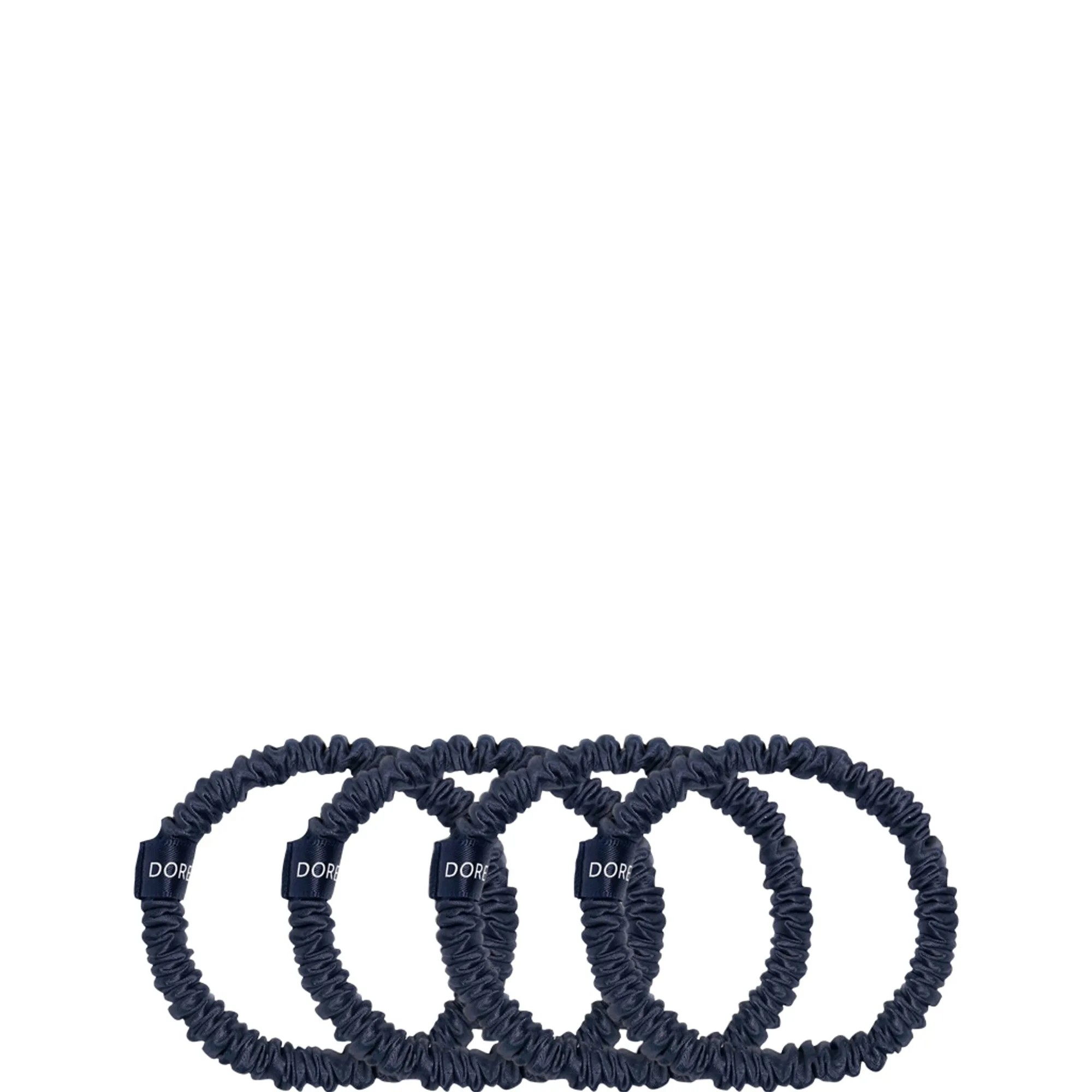 Dore & Rose Scrunchie 1 cm Set Dark Blue Hårsnodd