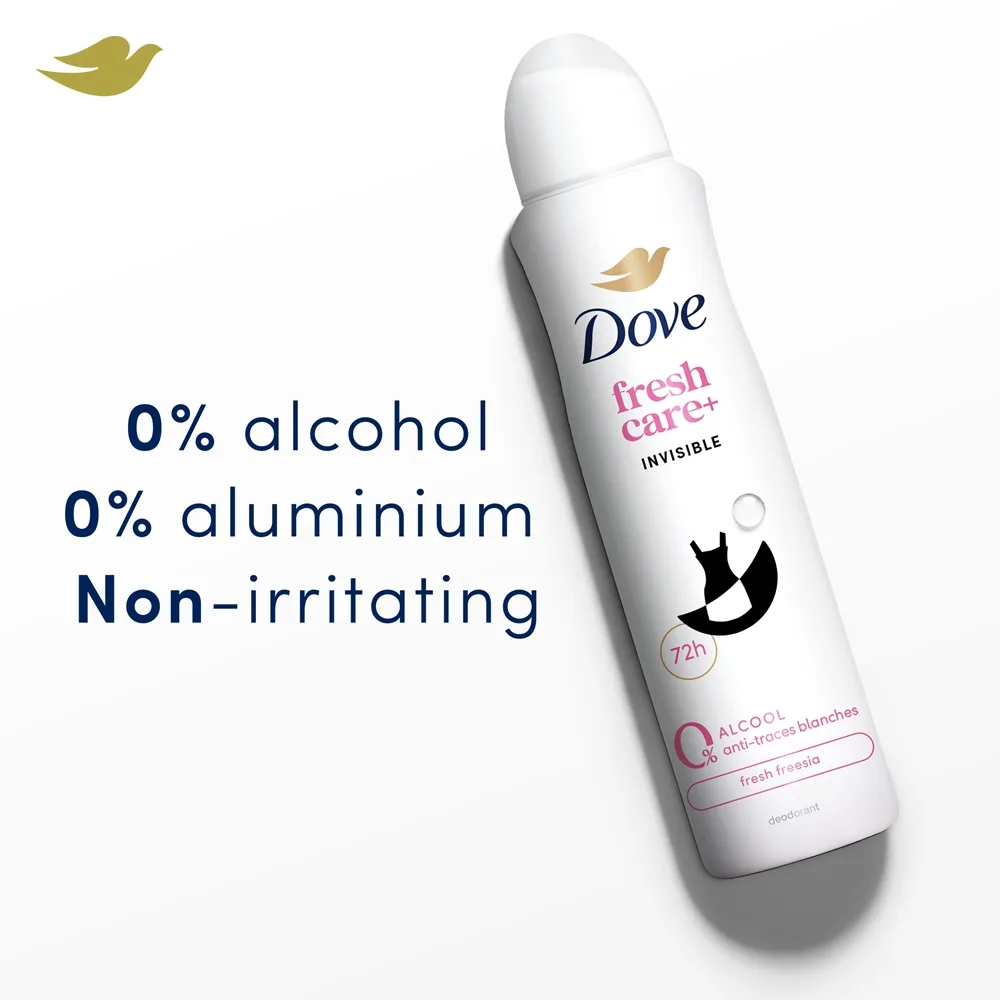 Dove 0% ALU Invisible Care Antiperspirant Spray utan aluminium 150 ml