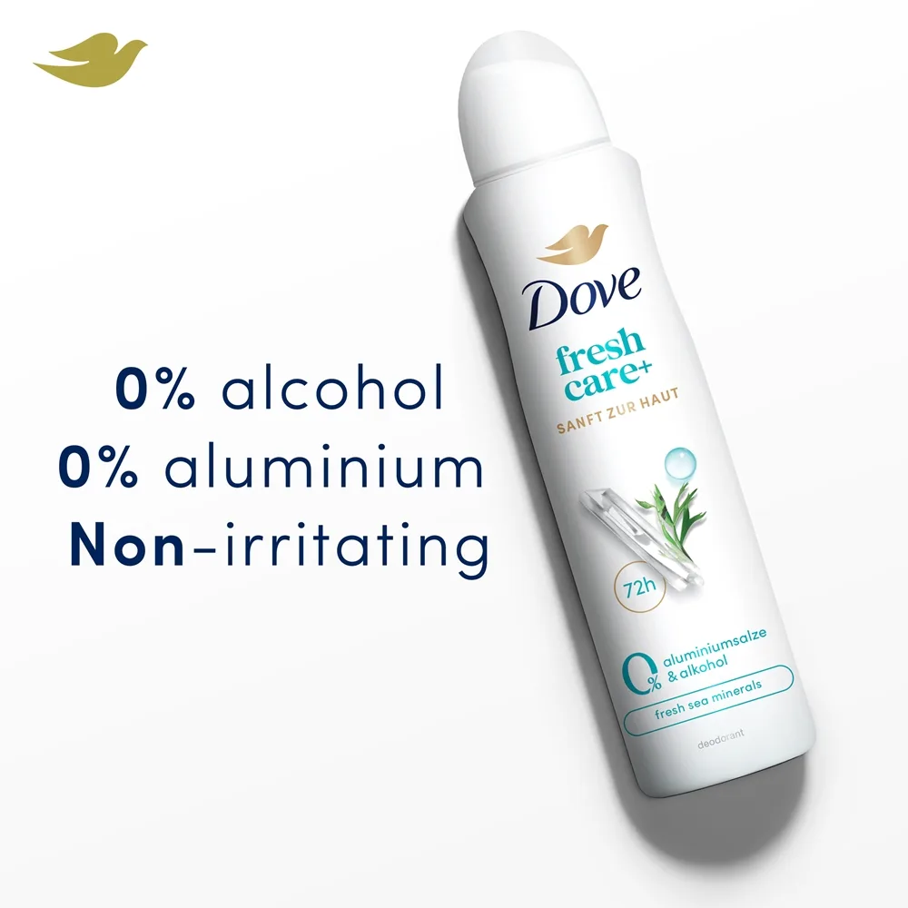 Dove 0% ALU Sea Minerals Antiperspirant Spray utan aluminium 150 ml