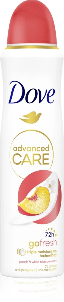 Dove Advanced Care Antiperspirant Antiperspirant Spray 72 tim Peach & White Blossom 150 ml