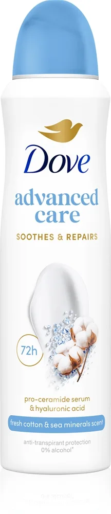 Dove Advanced Care Fresh Cotton and Sea Minerals Antiperspirant spray 150 ml