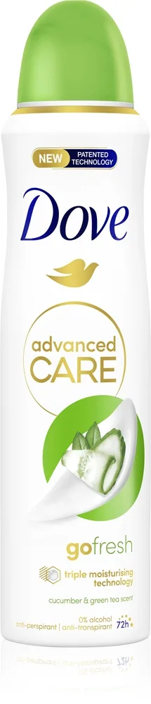 Dove Advanced Care Go Fresh Cucumber & Green Tea deodorantti suihke Cucumber & Green Tea 150 ml