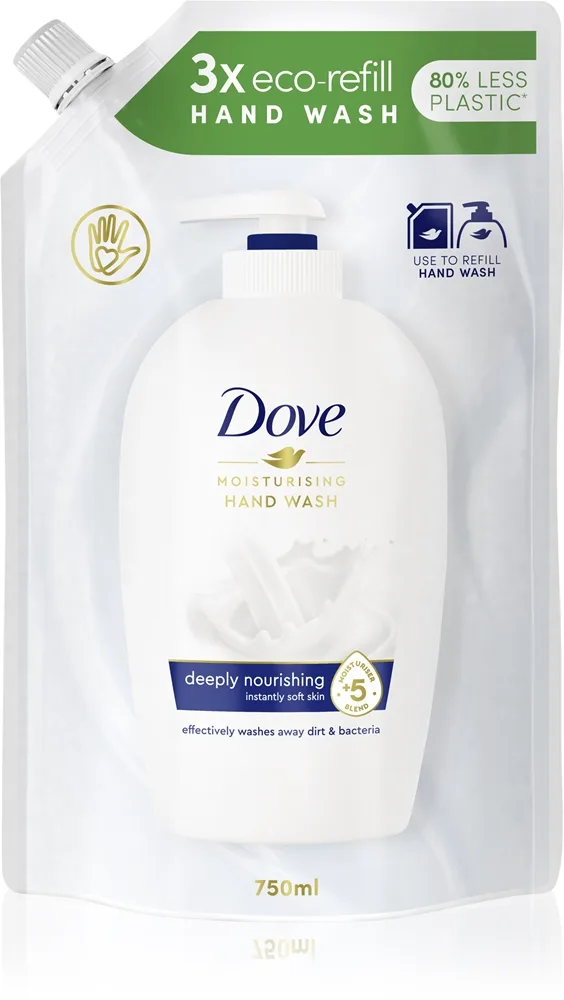 Dove Deeply Nourishing Flytande tvål Påfyllning 750 ml