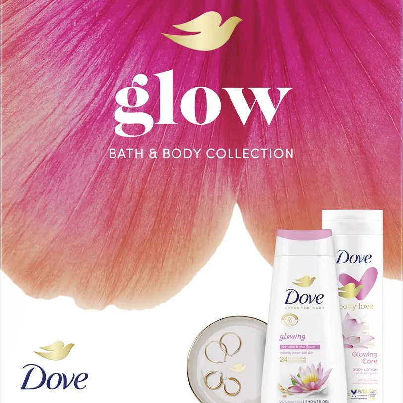 Dove Glow Presentförpackning För kvinnor