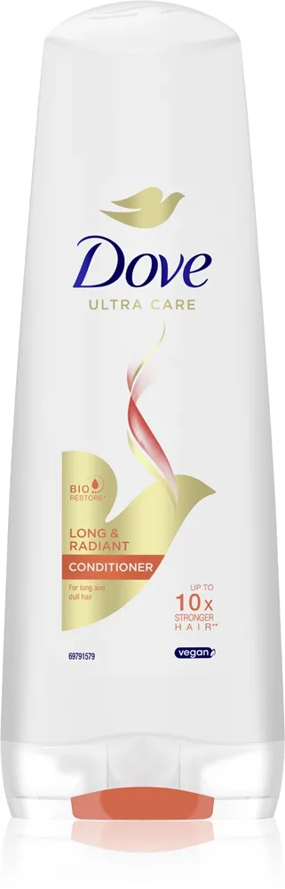 Dove Long & Radiant hoitoaine väsyneille ja kiillottomille hiuksille 350 ml