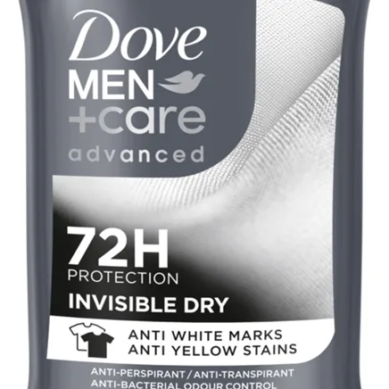 Dove Men+Care Invisble Dry Deodorantstift med effekt mot vita märken 50 ml