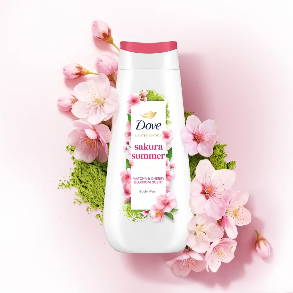 Dove Advanced Care Sakura Summer Duschtvål Begränsad utgåva 225 ml