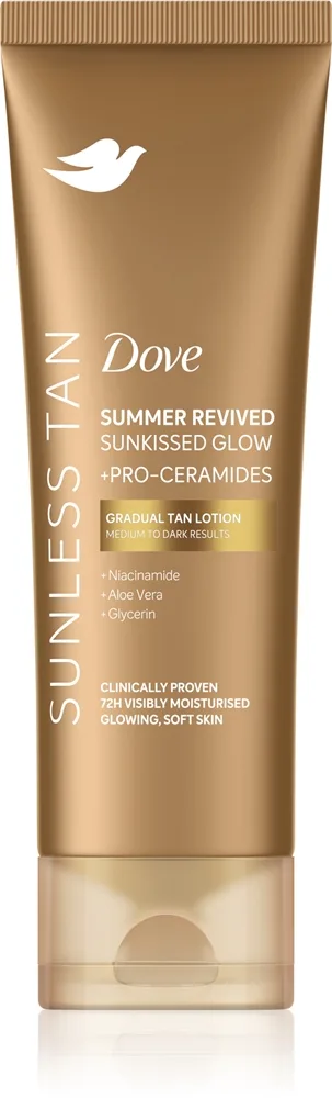 Dove Summer Revived Sunless Tan Selvbruner mælk Skygge Dark 200 ml