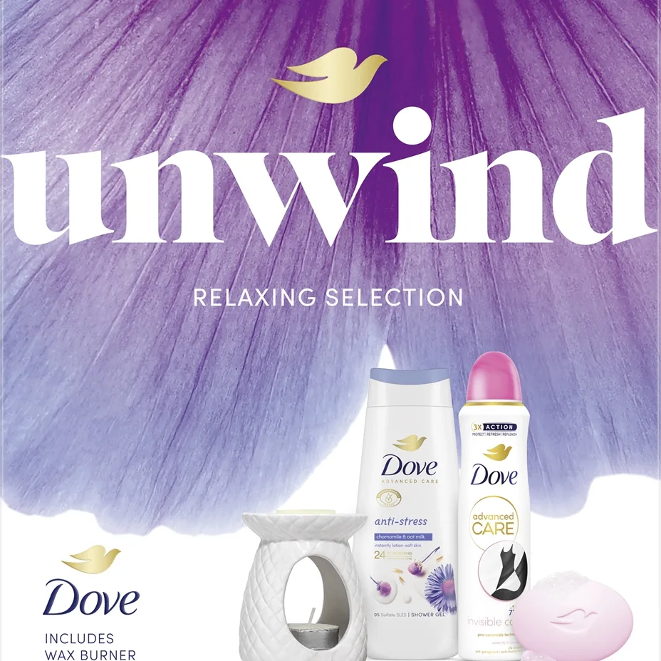 Dove Unwind Presentförpackning För kvinnor