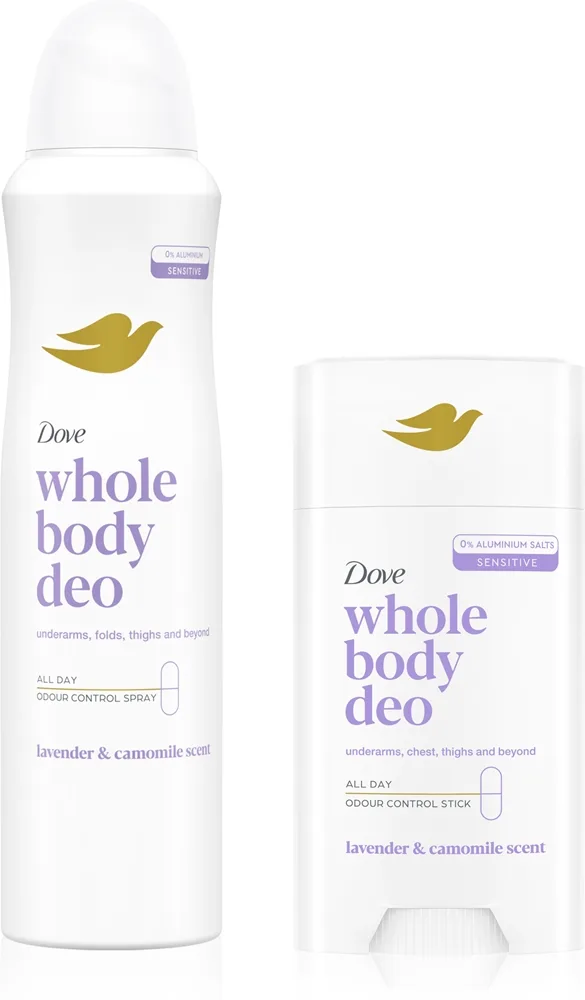Dove Whole Body Deo Lavender & Chamomile Sæt til krop