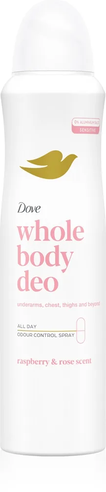 Dove Raspberry & Rose Spray deodorant til krop 150 ml