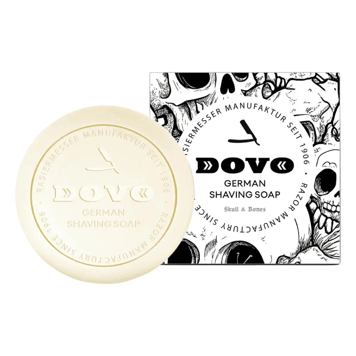 Dovo Solingen Barbersæbe, Skull & Bones, 150 g.