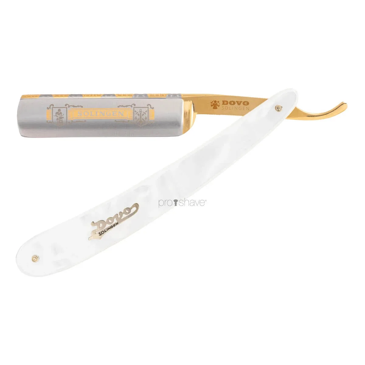Dovo Solingen Straight Razor 5/8, Round nose, Solingen, Perlemor