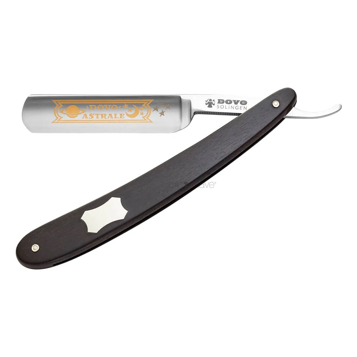 Dovo Solingen Straight Razor 5/8, Round nose, Astrale, Ibenholt