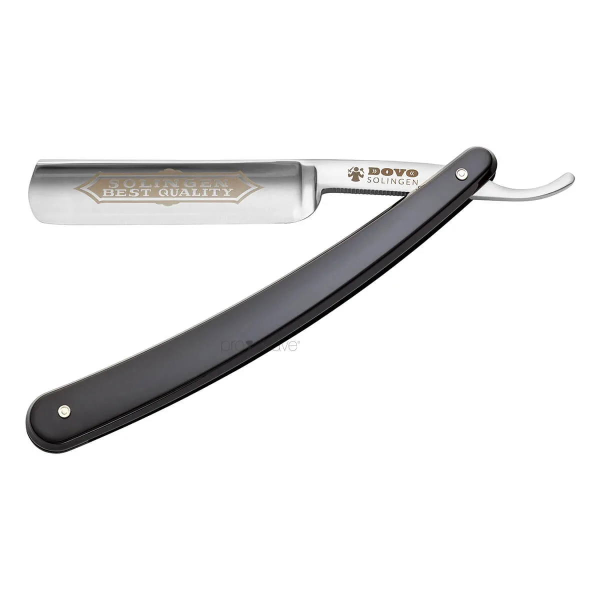 Dovo Solingen Straight Razor 5/8, Round nose, Best Quality, Sort