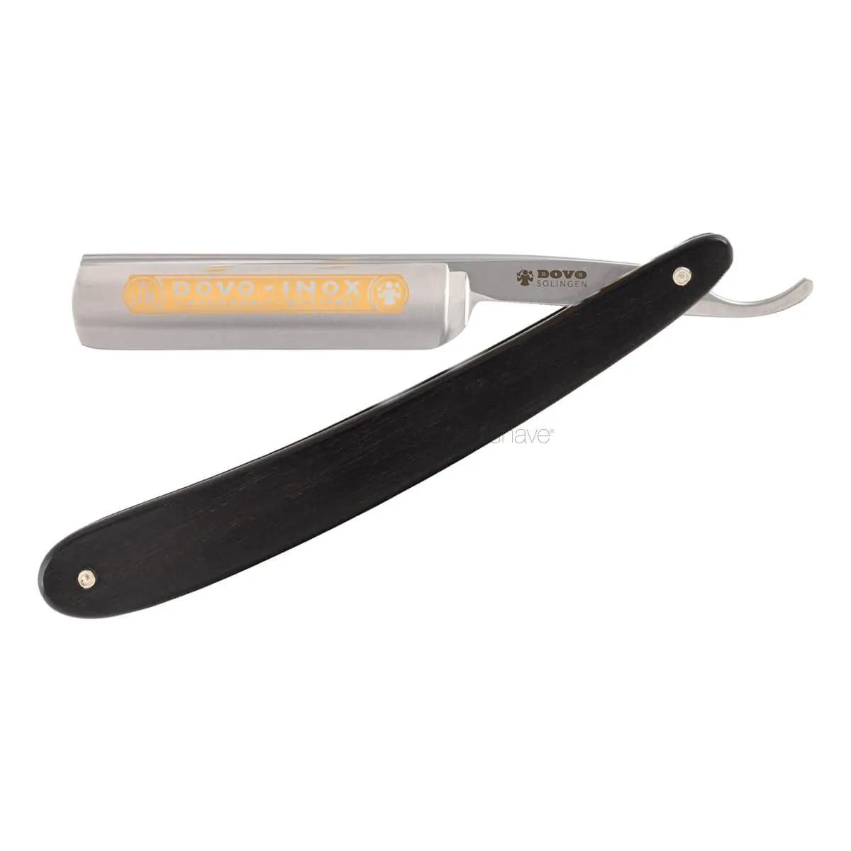 Dovo Solingen Straight Razor 5/8, Round nose, INOX, Ibenholt
