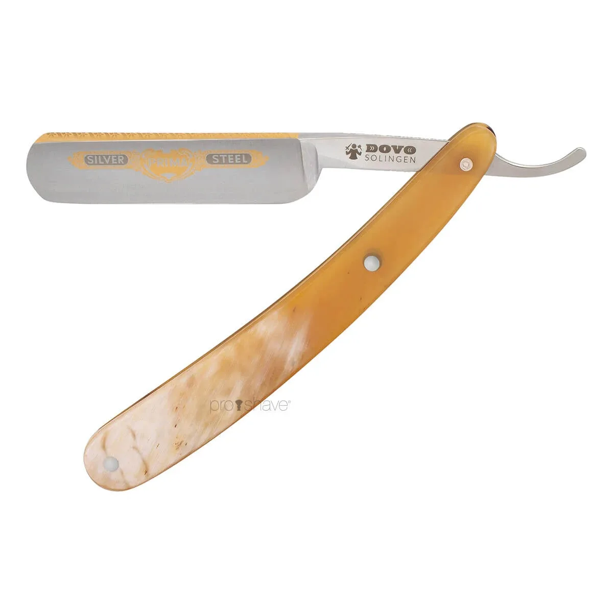 Dovo Solingen Straight Razor 5/8, Round nose, Prima, Horn