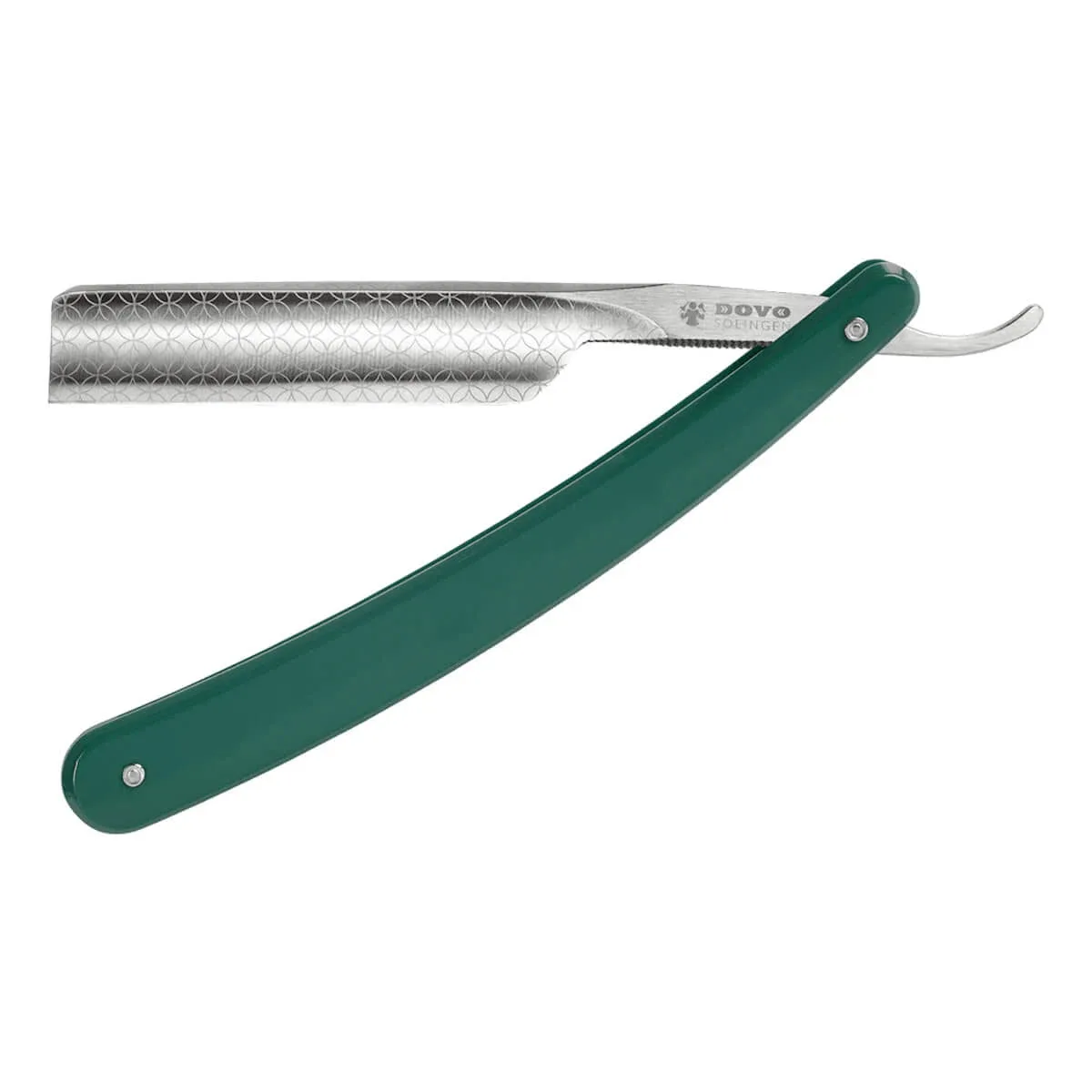 Dovo Solingen Straight Razor 5/8, Square point, Runde, Grøn Akryl