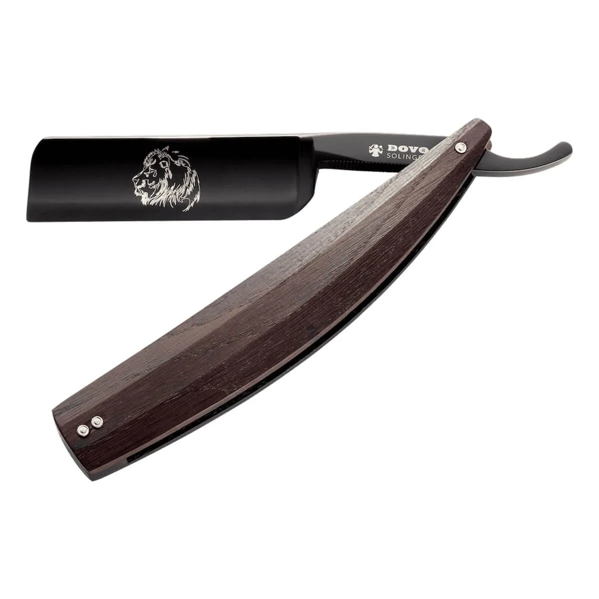 Dovo Solingen Straight Razor 8/8, Straight point, Arena, Smoked Oak