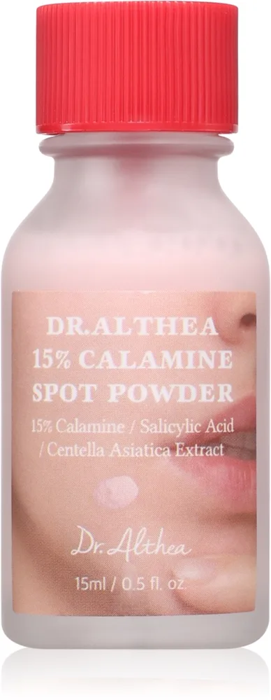 Dr. Althea 15% Calamine Spot Powder Lokal behandling af akne har en beroligende virkning 15 ml