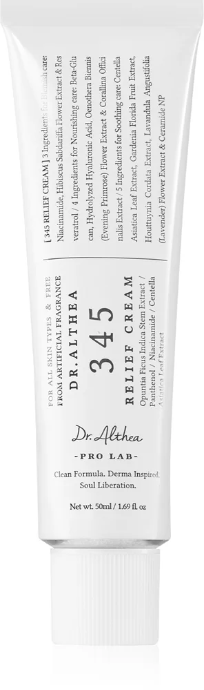 Dr. Althea 345 Relief Cream Sensitiv og nærende creme til sensitiv hud 50 ml