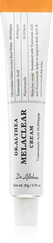 Dr. Althea Melaclear Cream silottava ja kirkastava voide ihon sävyn tasoittamiseen 20 g