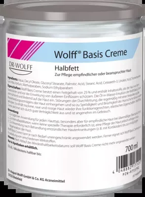 Wolff Basis Creme Halbfett 700 ml Creme