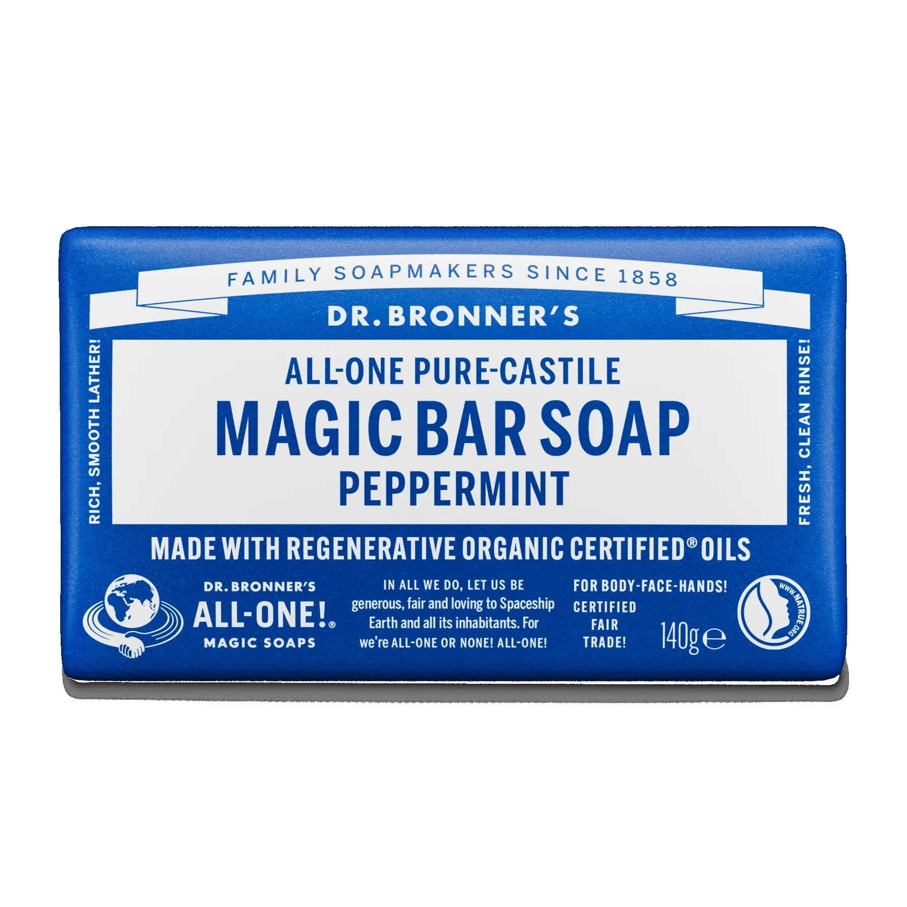 Dr.Bronner's Bar Soap Peppermint 140 g