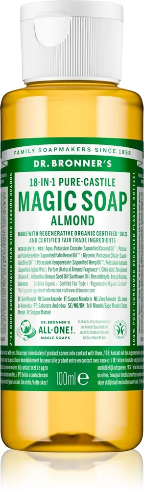 Dr. Bronner’s Almond Flytande universaltvål 100 ml