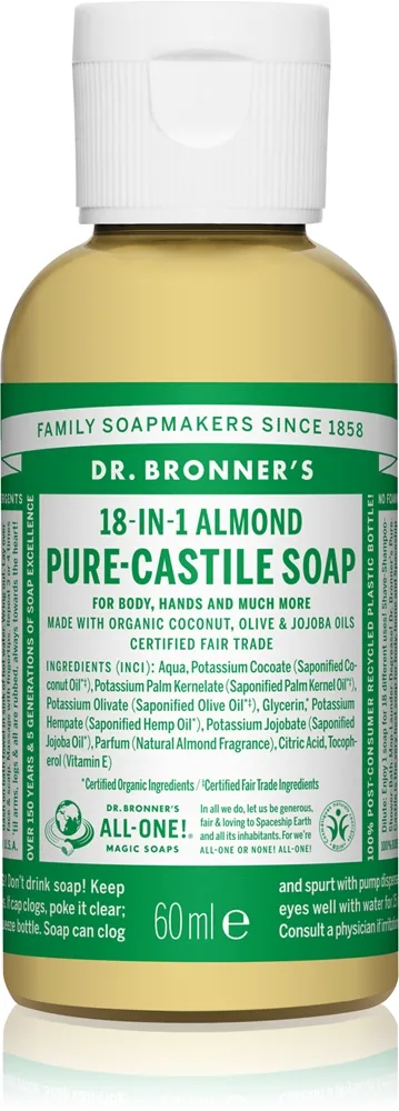 Dr. Bronner’s Almond Flytande universaltvål 945 ml