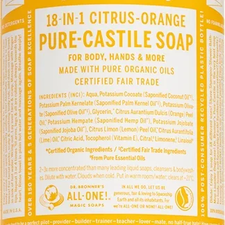 Dr. Bronner’s Citrus & Orange Flytande universaltvål 945 ml