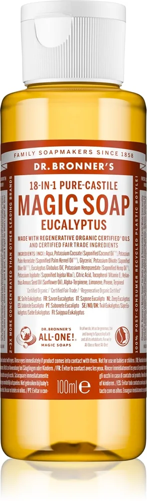 Dr. Bronner’s Eucalyptus Flytande universaltvål 100 ml