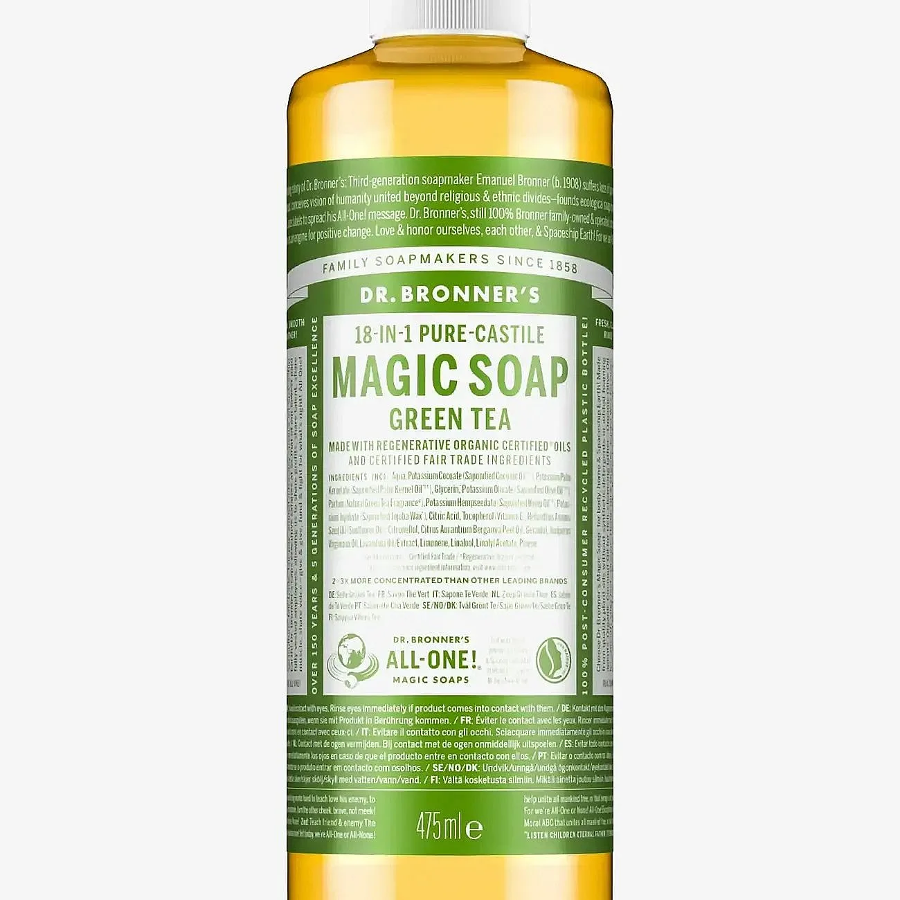 Dr. Bronner's All-One Magic Soap Green Tea 475 ml