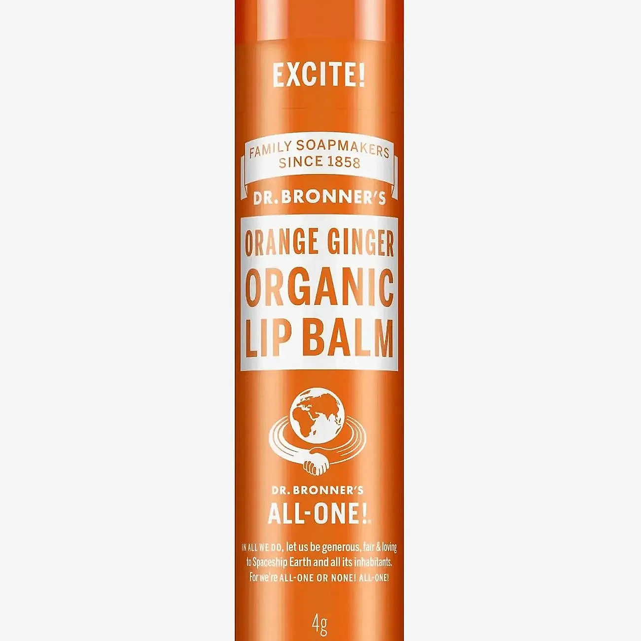 Dr. Bronner’s Orange-Ginger Organic Lip Balm Hang Pack - Nude - 4 g